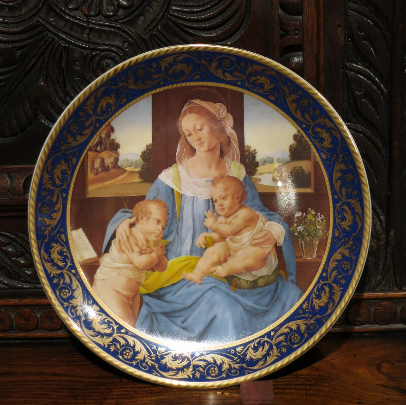 絵皿 25cm ルネサンス ロレンツォ・ディ・クレディ made in Italy [457